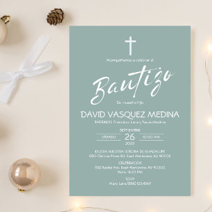 Invitacion Bautizo Simple Pastel Colors Taufe Einladung