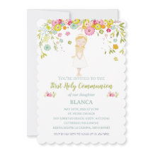 Invitación BLANCA Primera Comunión