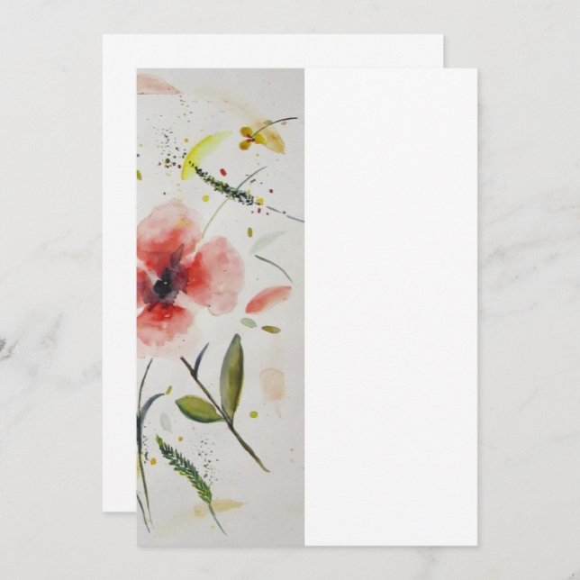 Invitacion boda flor einladung (Vorne/Hinten)