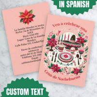 Invitación Cena de Nochebuena Spanisch