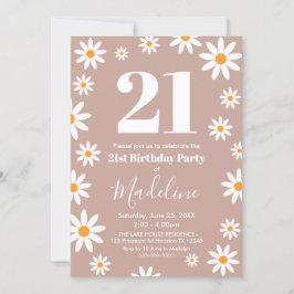 Invitación Daisies Birthday Party Invitation Einladung