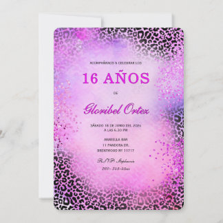 Invitación de 16 Años Mujer Einladung