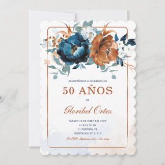 Invitación de 50 Años Mujer Einladung