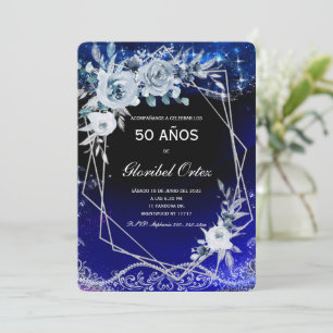 Invitación de 50 Años Mujer Einladung