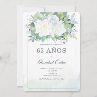 Invitación de 65 Años Mujer Einladung