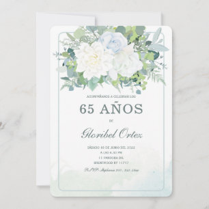 Invitación de 65 Años Mujer Einladung