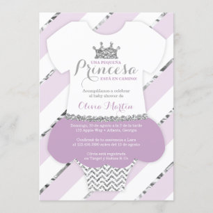 Invitación de Baby Shower para una Princes Einladung