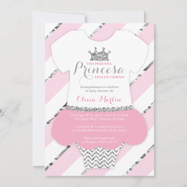 Invitación de Baby Shower para una Prinzen Einladung (Vorderseite)