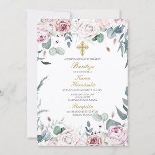 Invitación de bautismo para niña einladung