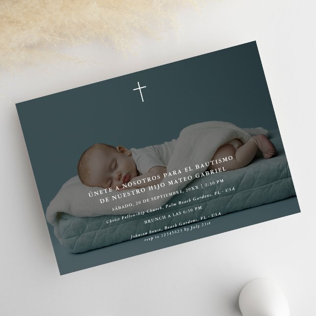 Invitacion De Bautizo Para Niño Niña Overlay Foto Einladung (Von Creator hochgeladen)