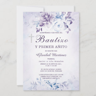 Invitación de Bautizo Y Primer Añito Einladung