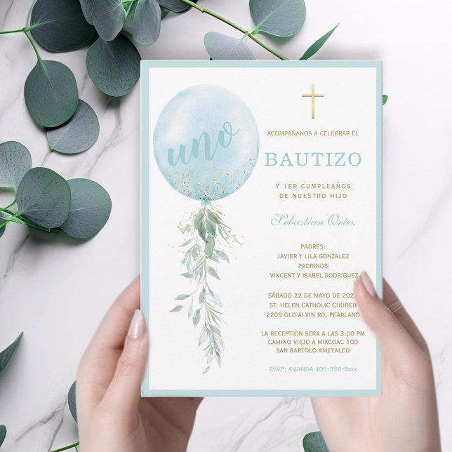 Invitación de Bautizo Y Primer Añito Einladung (Von Creator hochgeladen)