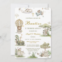 Invitación de Bautizo Y Primer Añito Einladung