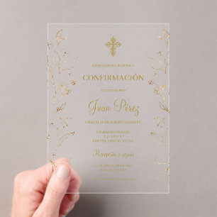 Invitación de Bestätigmación Acryleinladungen