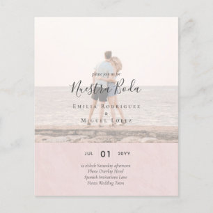 Invitación de Boda con Superposición de Fotos Flyer