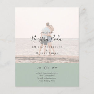 Invitación de Boda con Superposición de Fotos Flyer