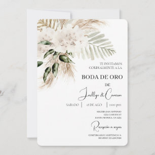 Invitación de boda de oro einladung
