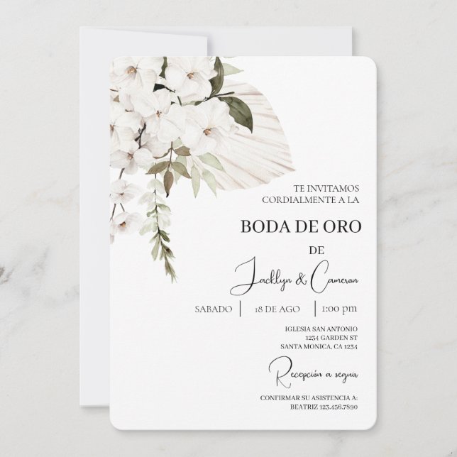 Invitación de boda de oro einladung (Vorderseite)