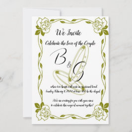Invitación de Boda  Elegante Dorado Einladung