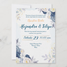 Invitación de Boda Elegante y Personalizada Einladung