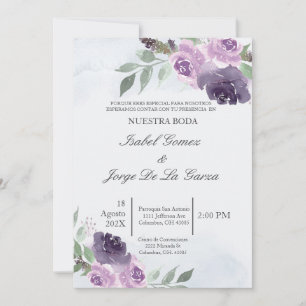 Invitacion de boda en espanol einladung