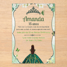 INVITACION DE BODA / QUINCEAÑERA EN ACRILICO DE 5X ACRYLEINLADUNGEN