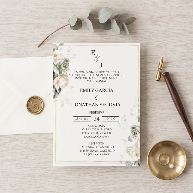 Invitación de boda sage green einladung (Von Creator hochgeladen)