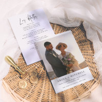 Invitación de Boda Todo en Uno