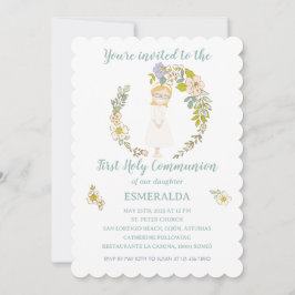 Invitación de Comunión ESMERALDA Einladung