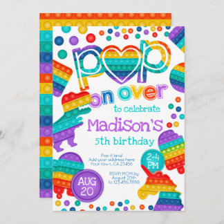 Invitación de cumpleaños Pop It Einladung