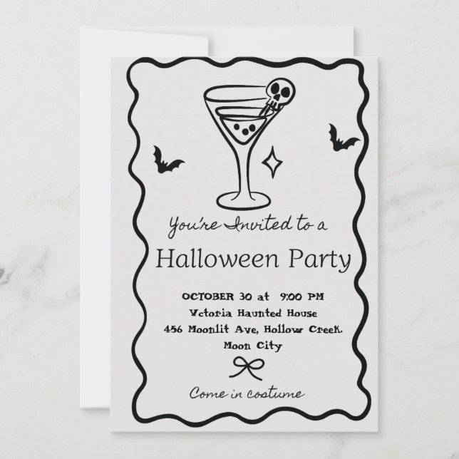Invitación de Martini personalizada para fiesta de Einladung (Vorderseite)