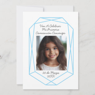 Invitación de Primera Comunión con Foto Einladung