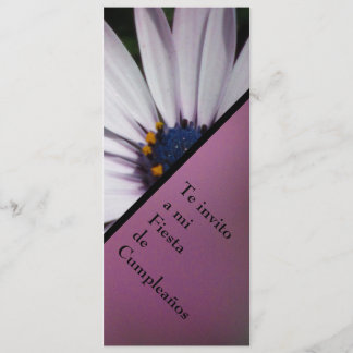 Invitación - Fiesta Cumpleaños - Margarita-BLANCA Einladung