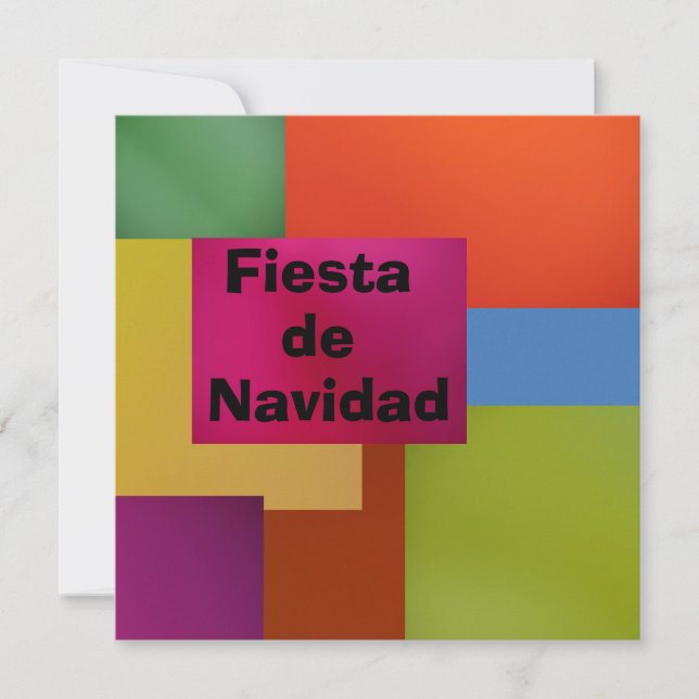 Invitación - Fiesta de Navidad Einladung (Vorderseite)