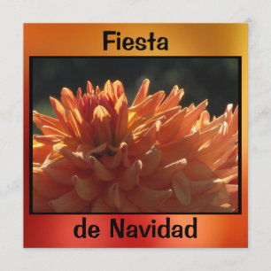 Invitación - Fiesta de Navidad - La Dalia Naranja Einladung