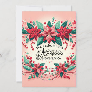 Invitación Fiesta de Posada Navideña Spanisch Einladung