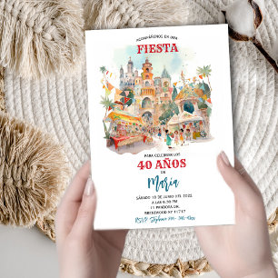 Invitación Fiesta Temática Pueblo Mágico Einladung