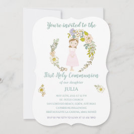 Invitación JULIA Primera Comunión Einladung