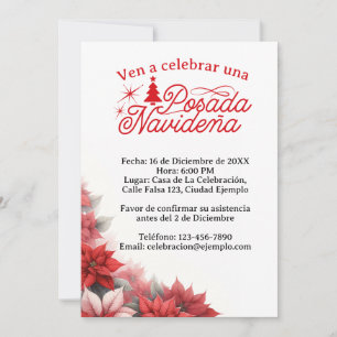 Invitación Mexican Posada Navideña Spanisch Einladung