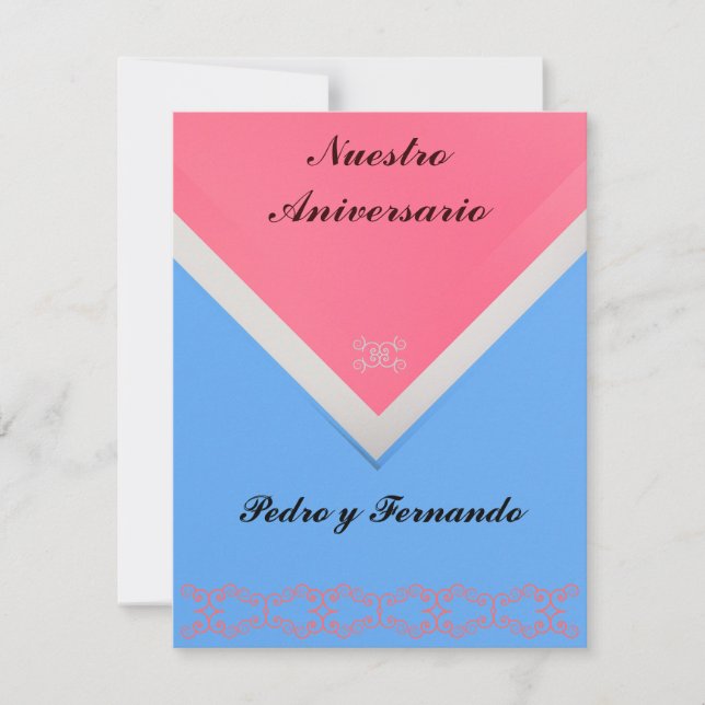Invitación - Nuestro Aniversario Einladung (Vorderseite)