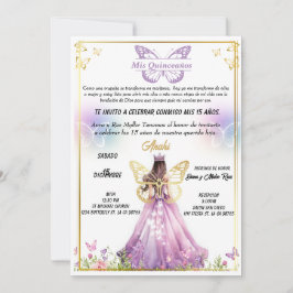 Invitación para fiestas de Quinceaños  Einladung