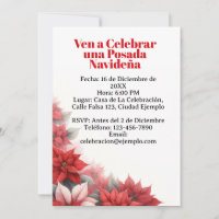Invitación para Posada Navideña Spanisch