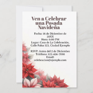 Invitación para Posada Navideña Spanisch Einladung