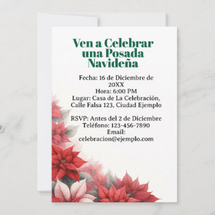 Invitación para Posada Navideña Spanisch Einladung