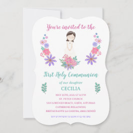 Invitación Primera Comunión CECILIA Einladung