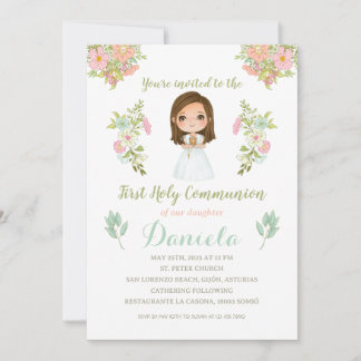Invitación Primera Comunión DANIELA Einladung