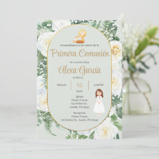 Invitación Primera Comunión Niña Einladung