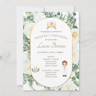 Invitación primera Comunión niño Einladung
