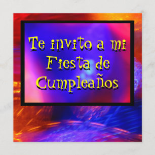 Invitación - The invitación a mi Fiesta - Azul y N Einladung