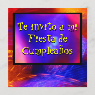 Invitación - The invitación a mi Fiesta - Azul y N Einladung